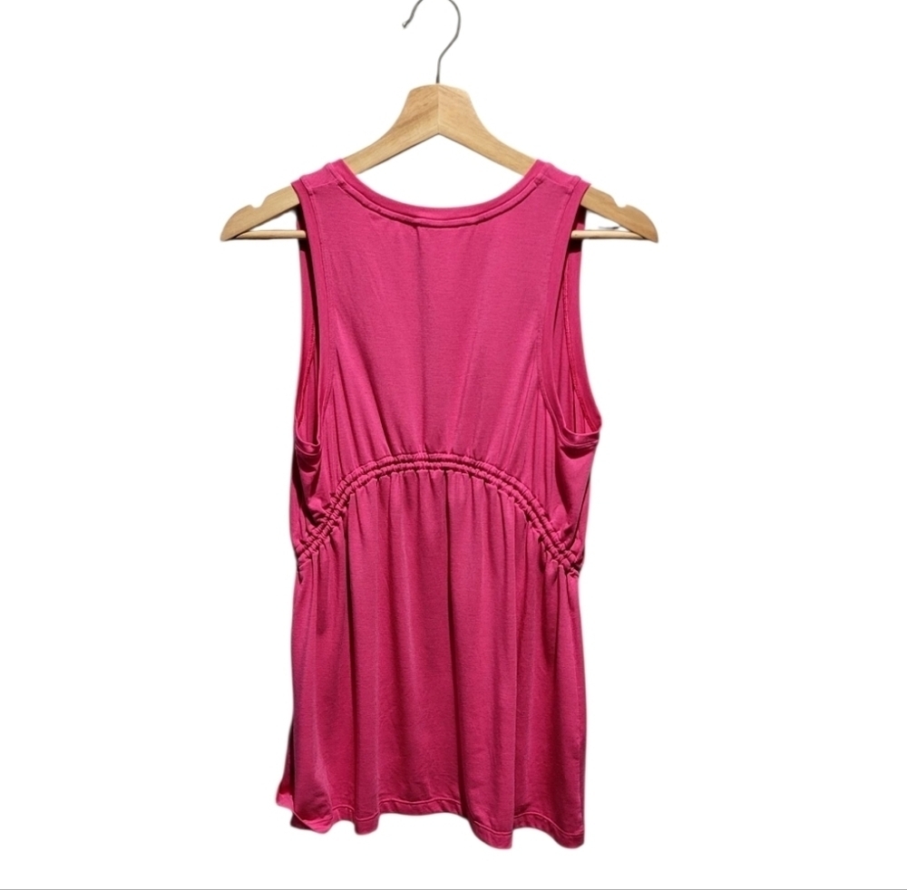 Athleta Air Out Cinch Pink Tank Medium - Picture 4 of 10